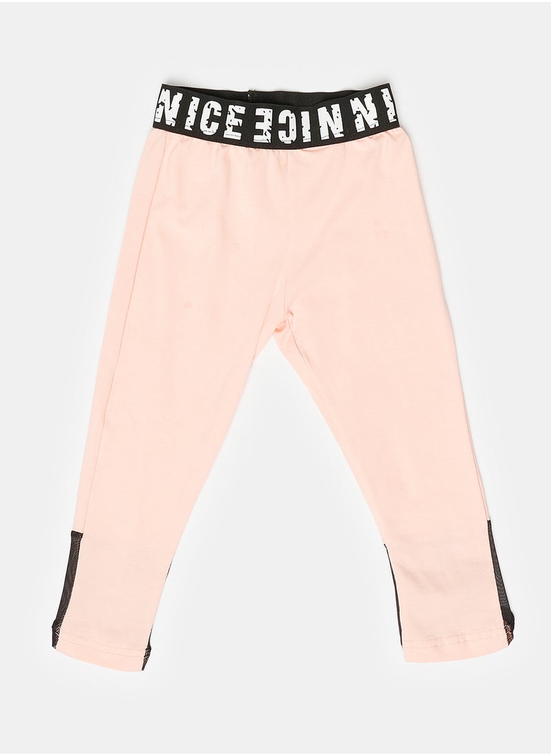 giggles - LEGGING POWDER PINK Kids Girls - Image 1