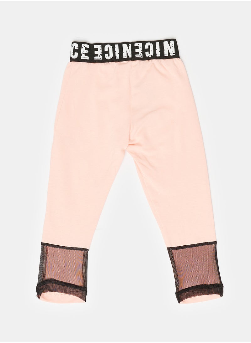 giggles - LEGGING POWDER PINK Kids Girls - Image 1