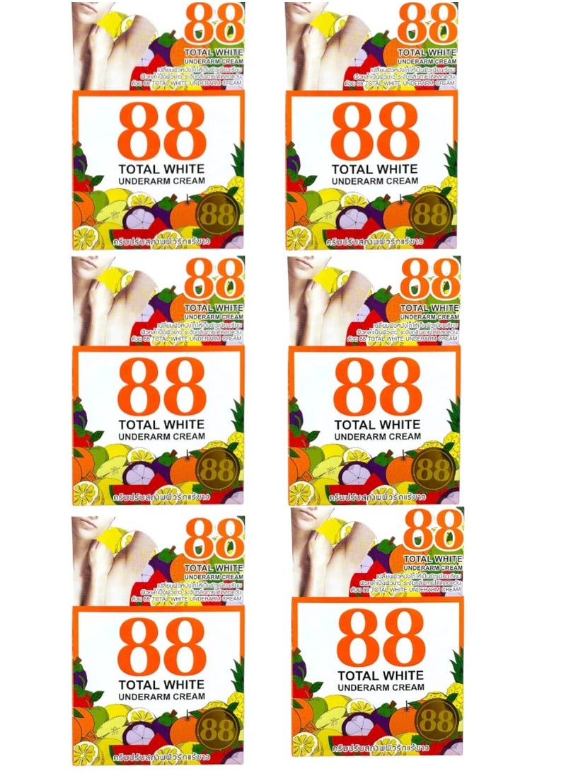 88 Total White - Underarm whitening cream 35g  - 6 pieces - Image 1