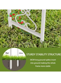 WISFOR Garden Pergola Climbing Support Gazebo Iron Pergola Large Garden Arch Metal Wedding Garden Pergola Support Climbing Plants  - Image 4