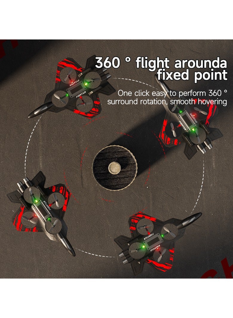 DIGI CORE RC Plane 2.4GHz Remote Control Fighter Jet, 360° Roll & Hover, One-Click Takeoff/Landing, Pneumatic Altitude System, LED Lights, Crash-Resistant EPP, Easy to Fly RC Airplane for Kids & Beginners Blue/Black - Image 5