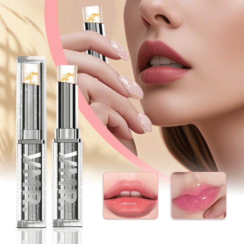 1pc Gold Foil Transparent Color Changing Lip Balm-Conditioning Lip - Image 3