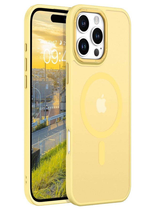 BENTOBEN for iPhone 16 Pro Max Case 2024, Phone case iPhone 16 Pro Max Magnetic Case [Compatible with Mag Safe] Translucent Matte Slim ShockproofProtective Cover for 6.9", Yellow - Image 1