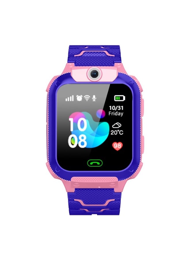 Beauenty Q12 waterproof multilingual intelligent positioning of children's telephone watches/pink  - Image 2