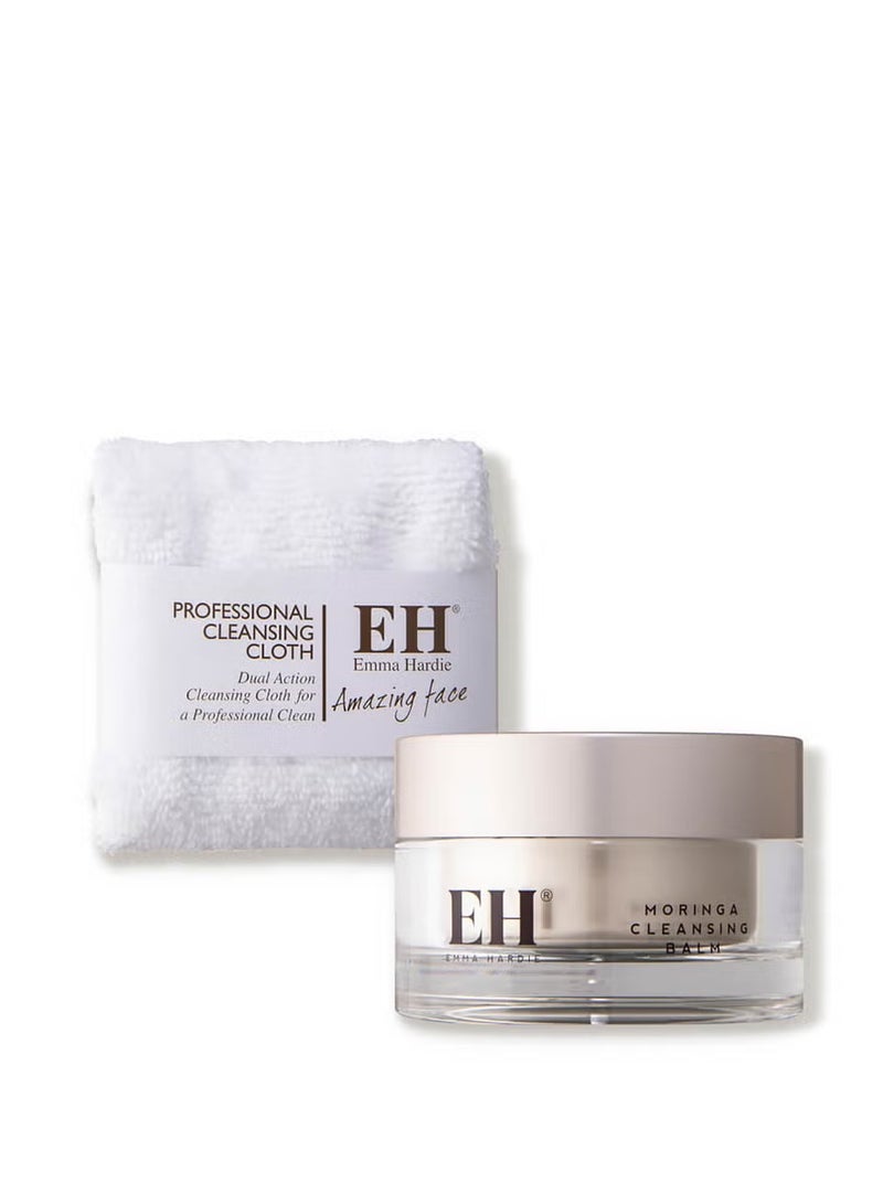 Emma Hardie Moringa Cleansing Balm with Professional Cleansing Cloth 100g - Image 4