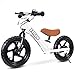 KRIDDO Pro Toddler Balance Bike 2 Year Old with Hand Brake and Kickstand 12 Inch Push Bicycle Gift Bike for 25 Boys Girls White - Image 4