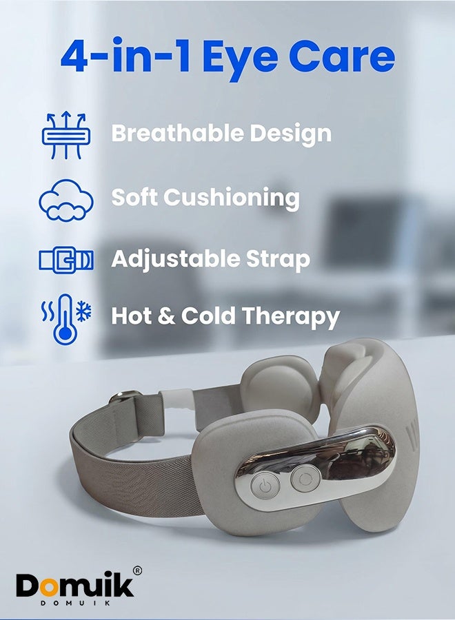 DOMUIK Eye massager with hot and cold settings, Mothers Day Birthday Gifts for Mom Women Men Her, Eye Mask for Migraine Relief, Eye Care Dry Eye Relax Reduce Strain - Image 5