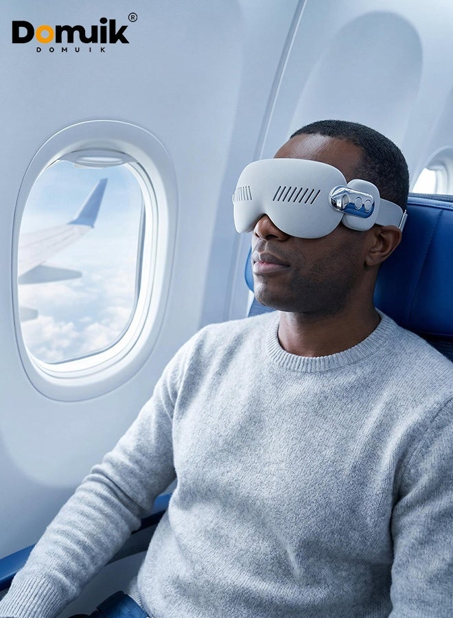 DOMUIK Eye massager with hot and cold settings, Mothers Day Birthday Gifts for Mom Women Men Her, Eye Mask for Migraine Relief, Eye Care Dry Eye Relax Reduce Strain - Image 3