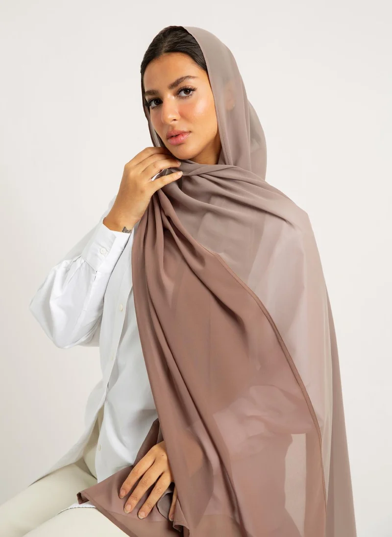 Kaafmeem Nude Shades Half-Half Laser Tarha