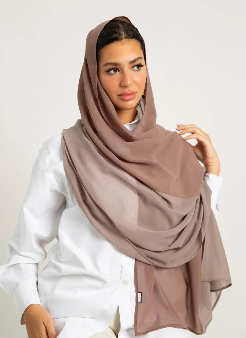 Kaafmeem Nude Shades Half-Half Laser Tarha