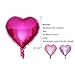 DelightBox 18 Pink Heart Foil Wedding Party Balloons Decorations 12 pcs - Image 2