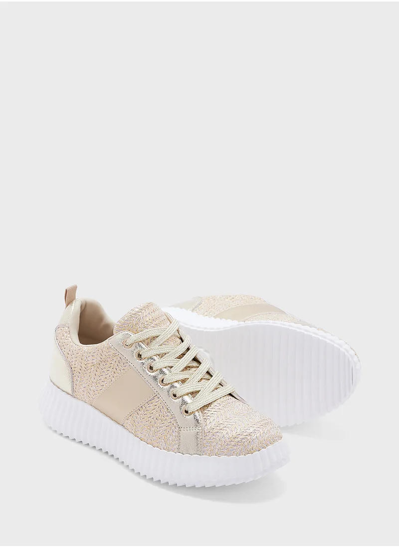 Ginger Weave Texture Sneaker