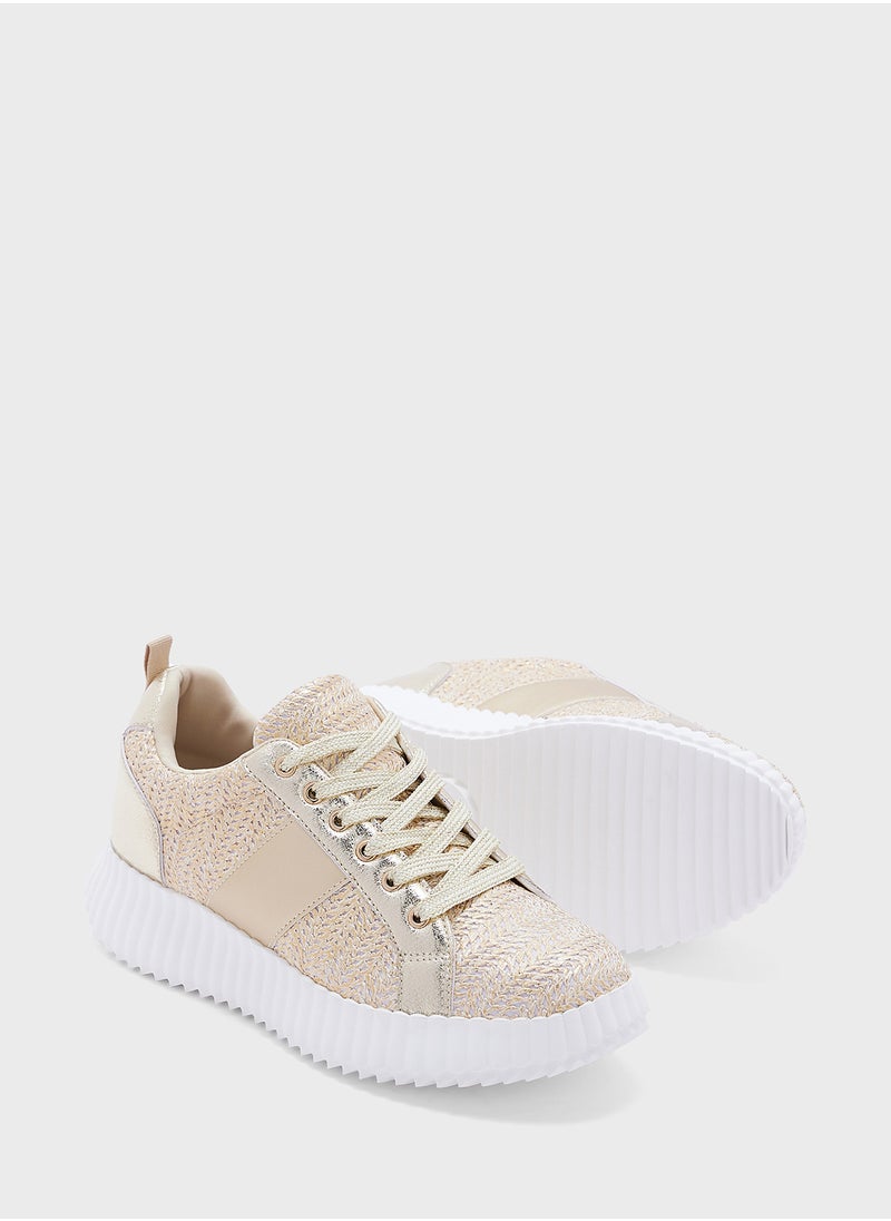Ginger - Weave Texture Sneaker - Image 1