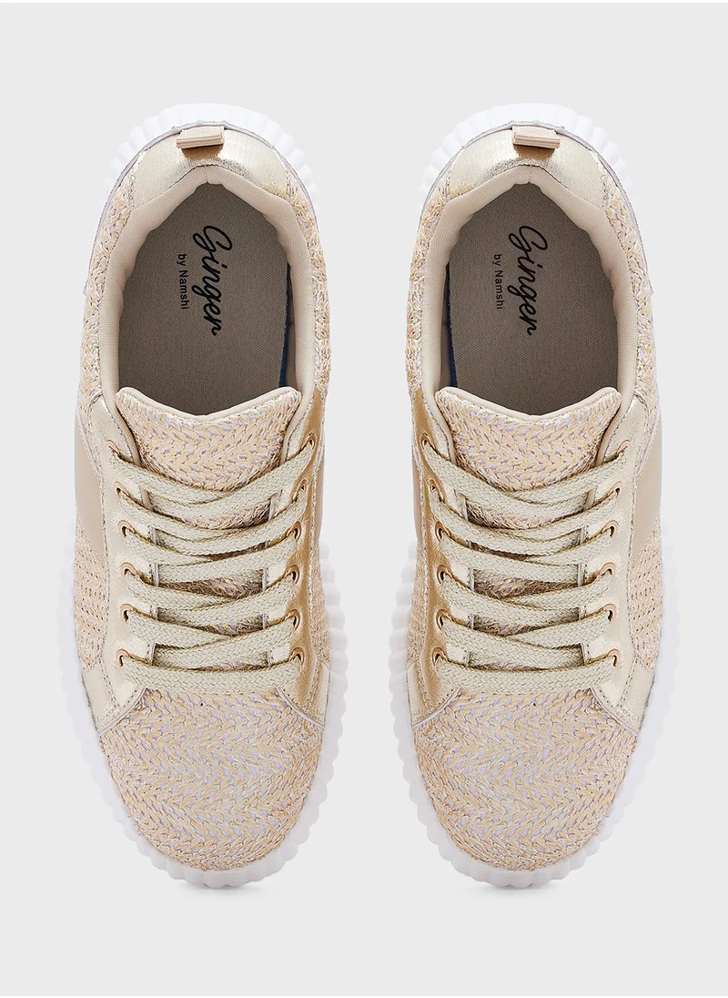 Ginger Weave Texture Sneaker