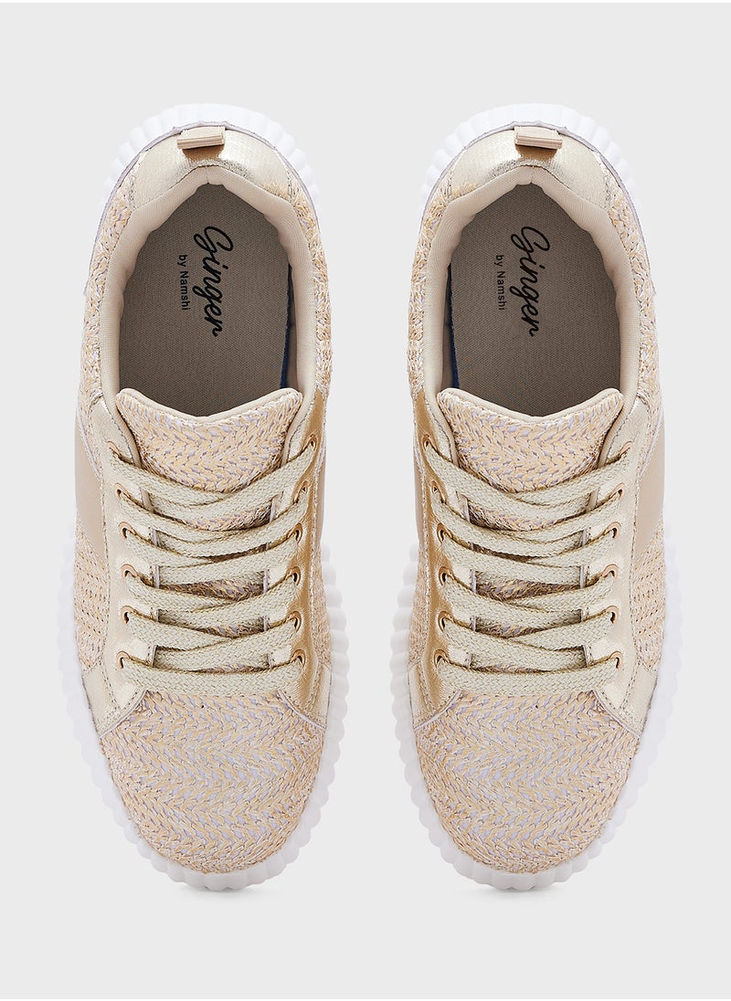 Ginger - Weave Texture Sneaker - Image 1