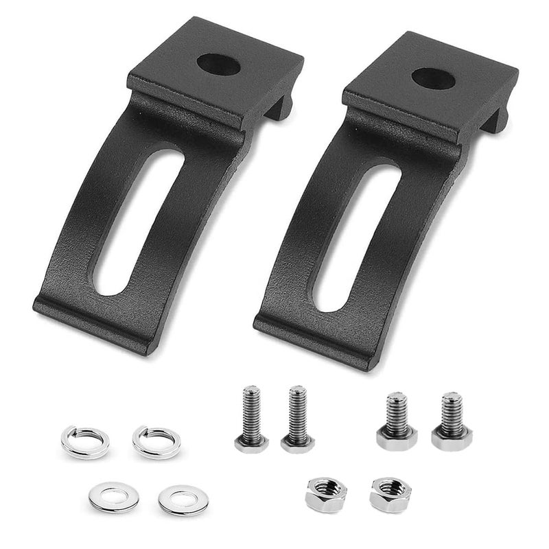 LEDOPPO LED Light Bar Mounting Bracket - Mounting Brackets Universal Adjustable Slide Mounted Base for Work Light Bar LED Pod (Pack of 2) - Image 1