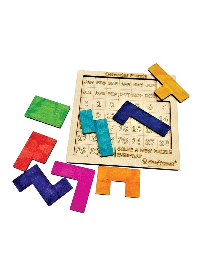 Kraftsman Color Your Own Puzzles - Calendar Puzzle (365 Puzzles in 1) with Complete Sketch and Color Kit | DIY Daily Puzzle Activity for Kids | Teens and Adults | Creative Educational Puzzle Set for Year-Round Fun and Learning
