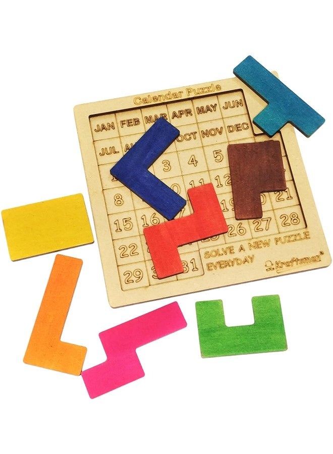 Kraftsman Color Your Own Puzzles - Calendar Puzzle (365 Puzzles in 1) with Complete Sketch and Color Kit | DIY Daily Puzzle Activity for Kids | Teens and Adults | Creative Educational Puzzle Set for Year-Round Fun and Learning