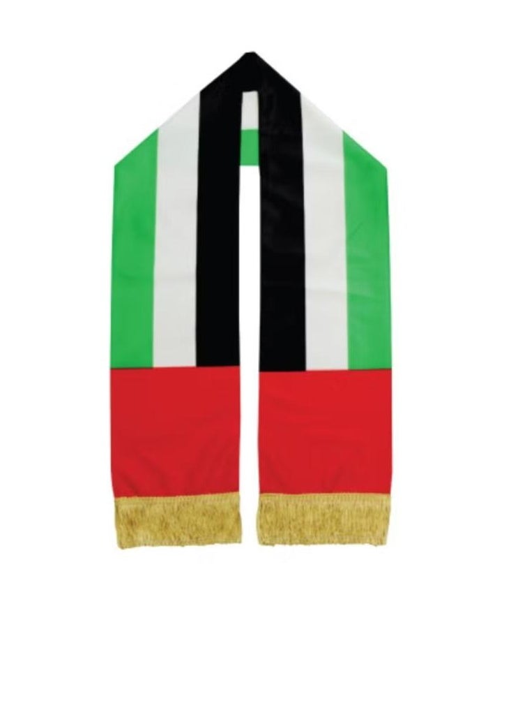 Yuwell UAE National Day Flag Scarf 148X17CM 