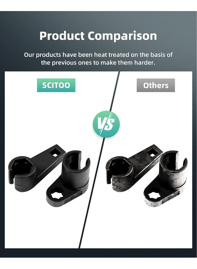 SCITOO SCITOO 7pcs O2 Oxygen Sensor Oil Pressure Sending Unit Master Sensor Socket Tool Kit  - Image 5