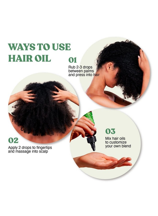 Red by Kiss Professional 99.9% Natural Hair Oil, Organic Vegan Oil Blend for Dry & Itchy Scalp Relief, Hydrating Biotin Infused, Nourish Add Shine & Smooth Hair (Tea Tree, 2.5 Fl Oz)