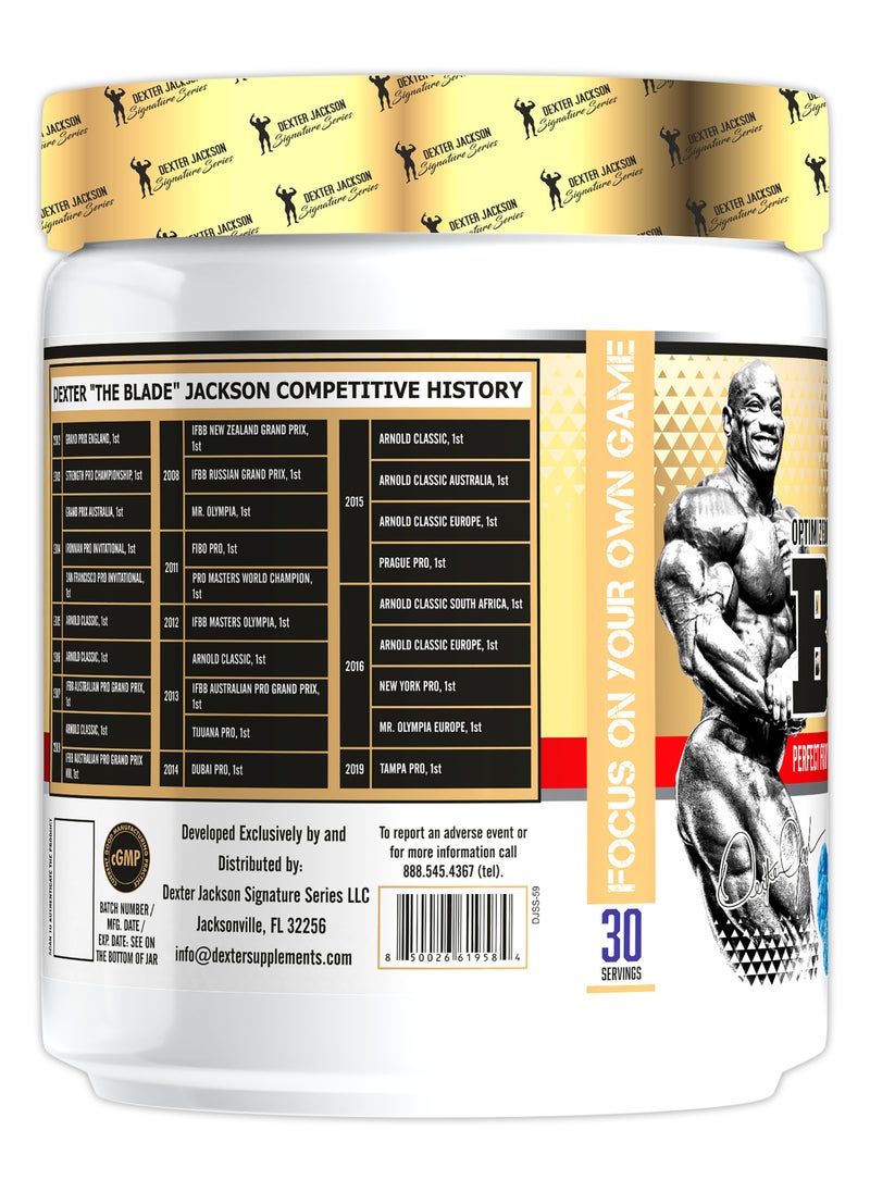 DEXTER JACKSON - Gold Series BCAA 6000 - Boosts Muscle Recovery & Performance (Blue Raspberry, 30 Servings) - Image 1
