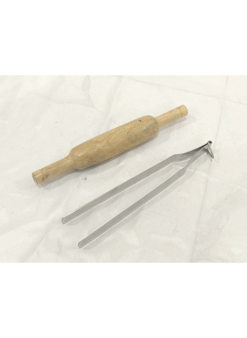 Sonanshi Sonanshi Combo of Stainless Steel RotiChapati Chimta Wooden Belan  - Image 2