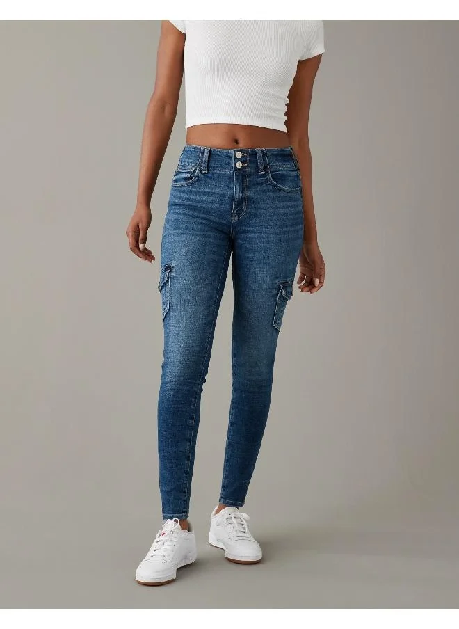 امريكان ايجل High Waist Ripped Jeggings