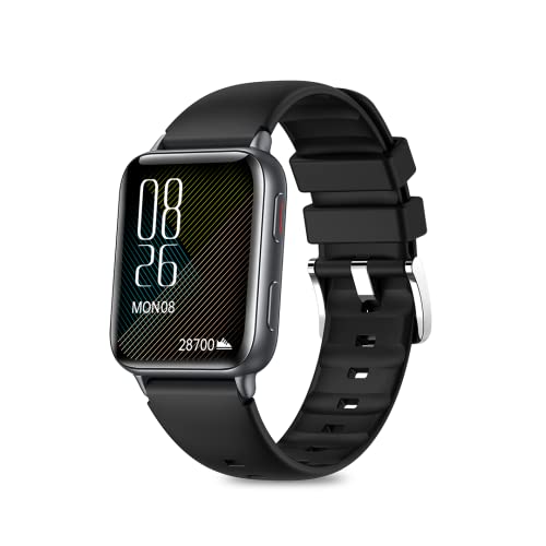 Mustard Magma Smart Watch with 1.8" Amoled Display, Bluetooth Calling, Water Proof IP68, 100+ Sports Mode, 150+ Watch Faces, Dedicated Spo2, and Dynamic Heart Rate Analysis,(Black) - Image 1