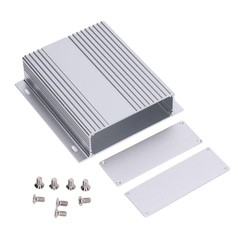 صندوق مشروع سبائك الألومنيوم 41x147x150مم فضي غير لامع لحماية الوصلات الكهربائية الخارجية - Image 2