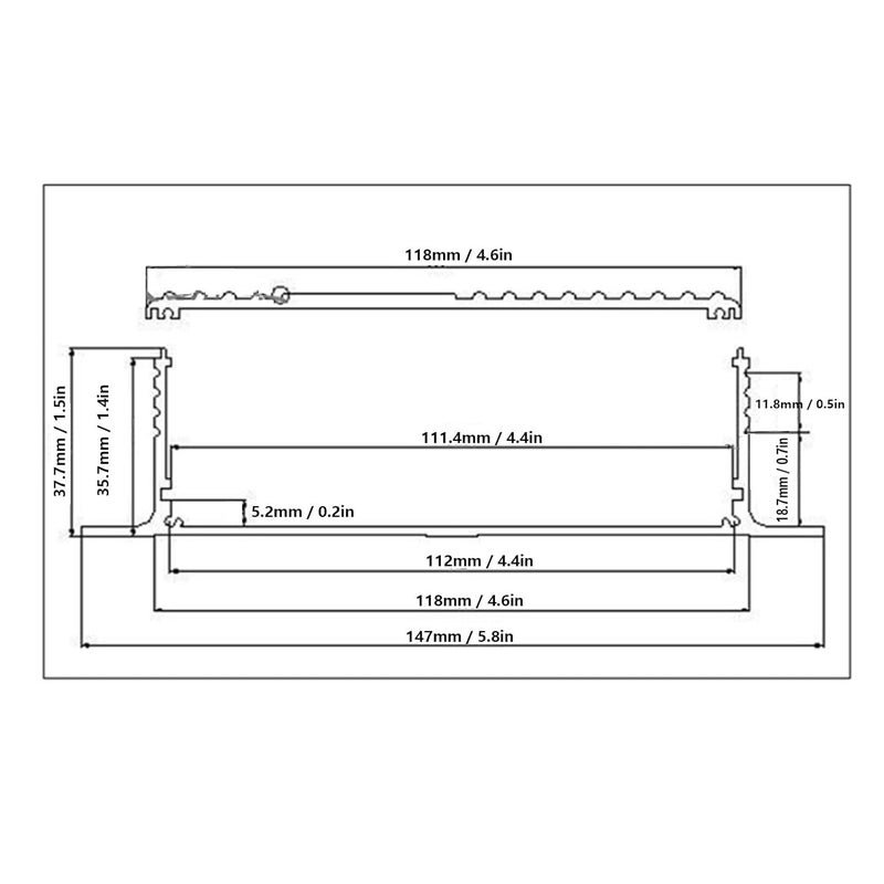 صندوق مشروع سبائك الألومنيوم 41x147x150مم فضي غير لامع لحماية الوصلات الكهربائية الخارجية - Image 4