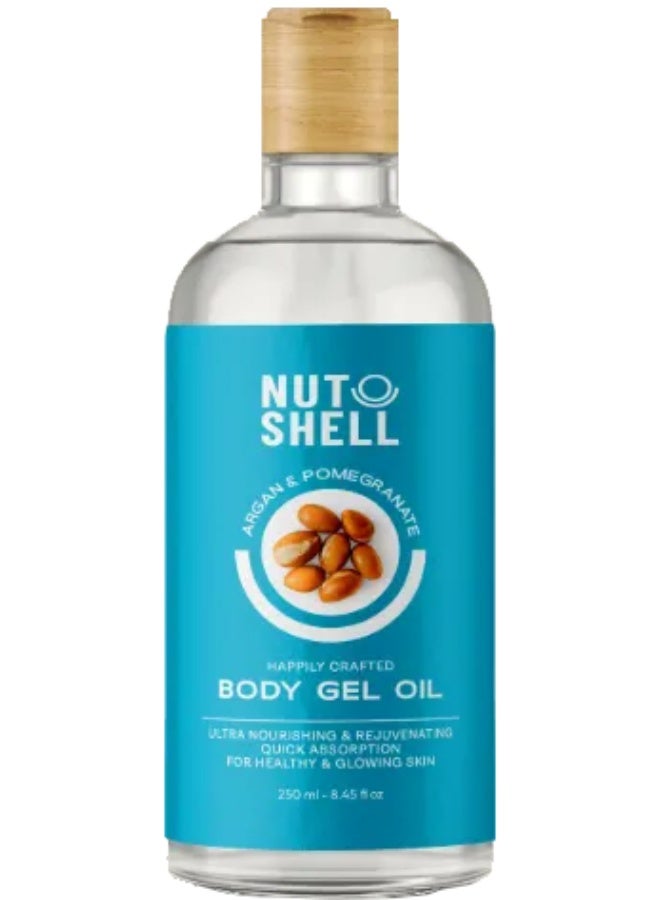 NUT SHELL Nutshell Crafted Cleansing Argan & Hyaluronic Acid Body Gel Oil - 250ML