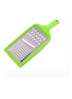 Vegetable cutter, garlic and onion grater, and cheese grater, made of stainless steel and plastic handle for easy carrying, 3*1, green color - pzsku/Z0775A0304CD54380ED43Z/45/_/1740391354/d591011b-794d-4a11-8243-9a222304b04b