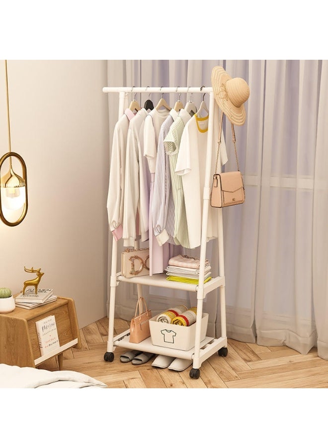 DubaiGallery Triangle Garment Clothes Rack with Shelves – 55×42×160CM Freestanding Clothing Organizer and Storage Stand, Easy-to-Install Space-Saving Wardrobe System for Hanging Clothes, Folded Garments, Shoes, Bags, Blankets, and Accessories - Image 5