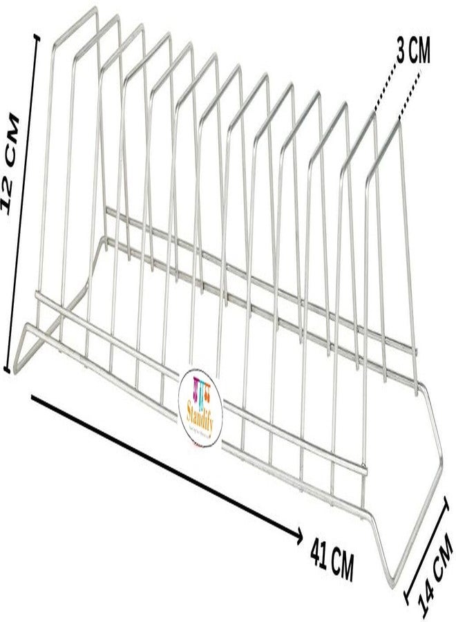 STANDIFY FineArts® 12 V-Plate Stand Premium Stainless Steel Thali Stand/Dish Rack/Plate Stand/Plate Rack for Modular Kitchen/Tandem Box Accessories. - Image 2