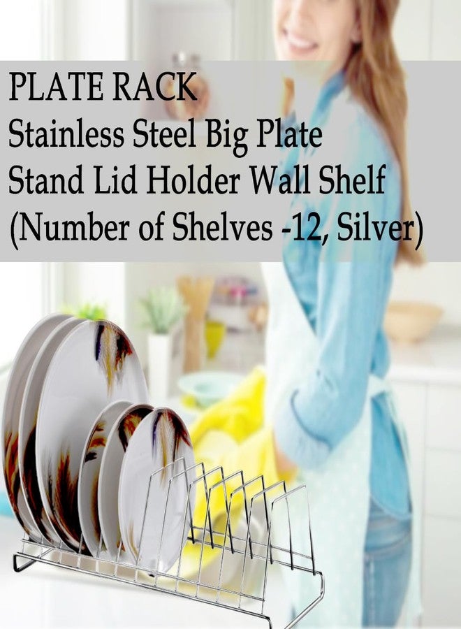 STANDIFY FineArts® 12 V-Plate Stand Premium Stainless Steel Thali Stand/Dish Rack/Plate Stand/Plate Rack for Modular Kitchen/Tandem Box Accessories. - Image 4