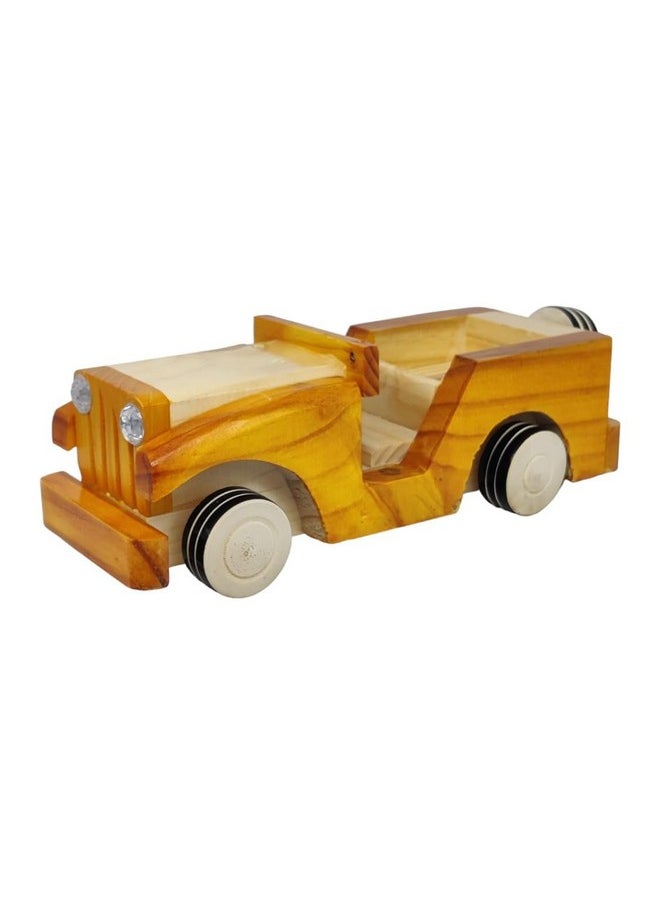 Smartcraft Smartcraft Wooden Jeep Showpiece for Kids Toy Home Decoration Functional Gift Handcarved Wooden Jeep Toy Perfect Home Decor Showpiece  - Image 1