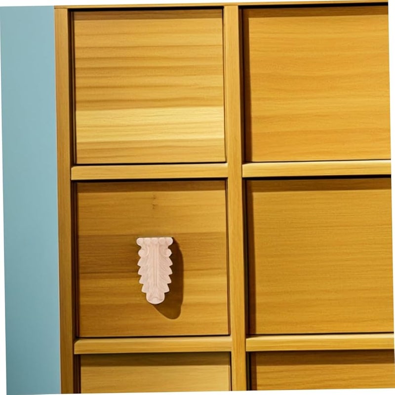 زخارف زاوية خشبية منحوتة غير مكتملة - كوابيل 2 قطعة - تطبيقات زخرفية منزلية - Image 5