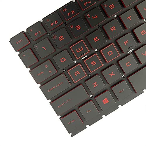 GinTai Keyboard Backlit US for HP Omen 15-DC 15-DH 15-DC1018ca 15-DC1008ca DC-0108TX 15-dc0087nr 15-dc0010nr 15-dc0053nr 15-dc0020nr 15-DH002NR 15-DH001 15-DH0161TX TPN-Q211 - Image 2