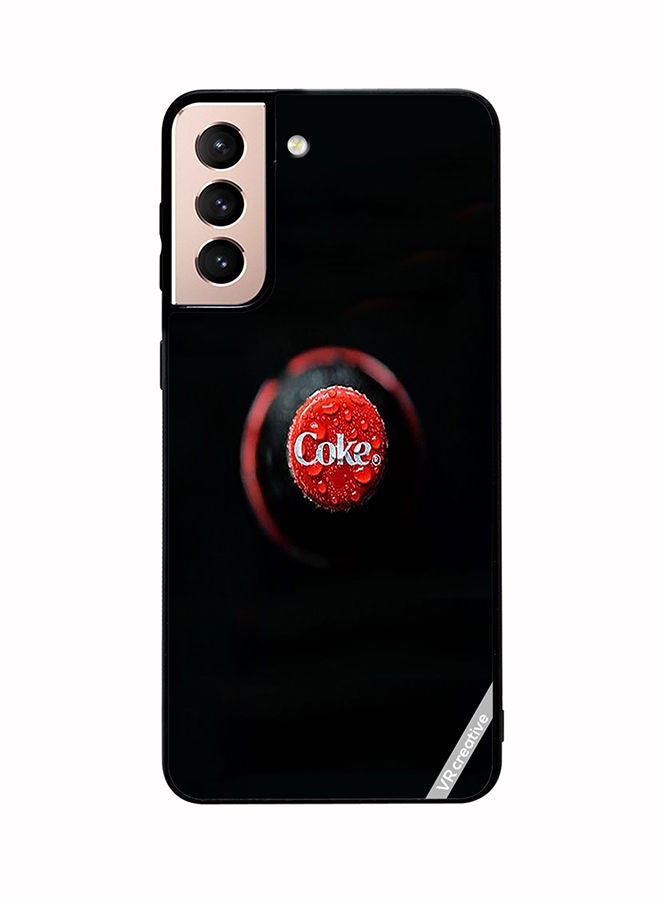VR CREATIVE Protective Case Cover For Samsung Galaxy S21 5G Coke Design Multicolour - Image 1