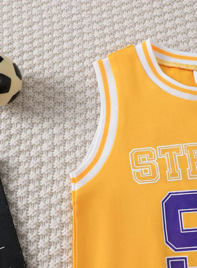 Take Two Take Two Boys Varsity Print Tank and Shorts Set