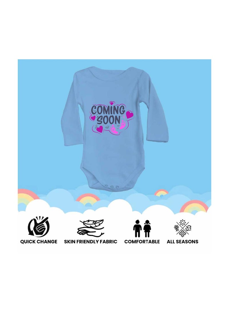 PRINTSHOP4ME Baby Romper Coming Soon Design–Soft Cotton Long Sleeve Bodysuit For Boys And Girls–Comfortable Unisex Baby Onesie For Newborns,Infants And Toddlers - Image 5