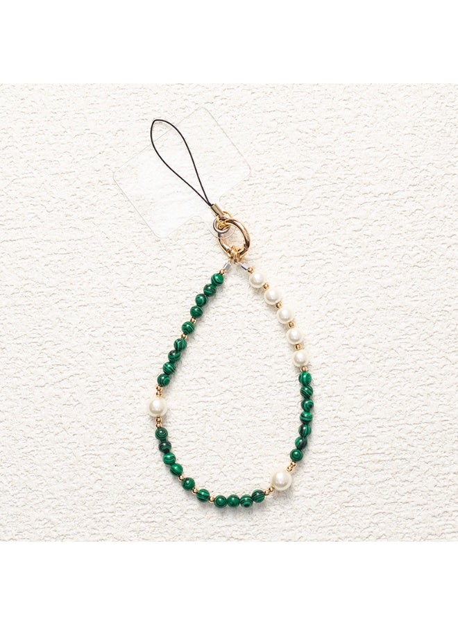 NIBEMINENT Phone Charm/ Chain Strap for Women Girls, Beads Cell Phone Case Lanyard Wrist Strap