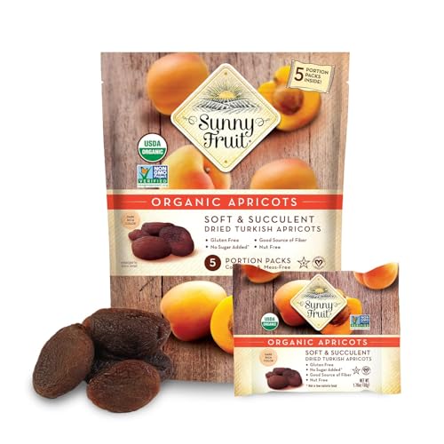 Sunny Fruit Soft Organic Turkish Dried Apricots  6 Bags 30 Individual Portion Packs  No Preservatives No Sugar Added  Healthy Convenient Snack Packs  ORGANIC NONGMO VEGAN HALAL KOSHER - Image 5