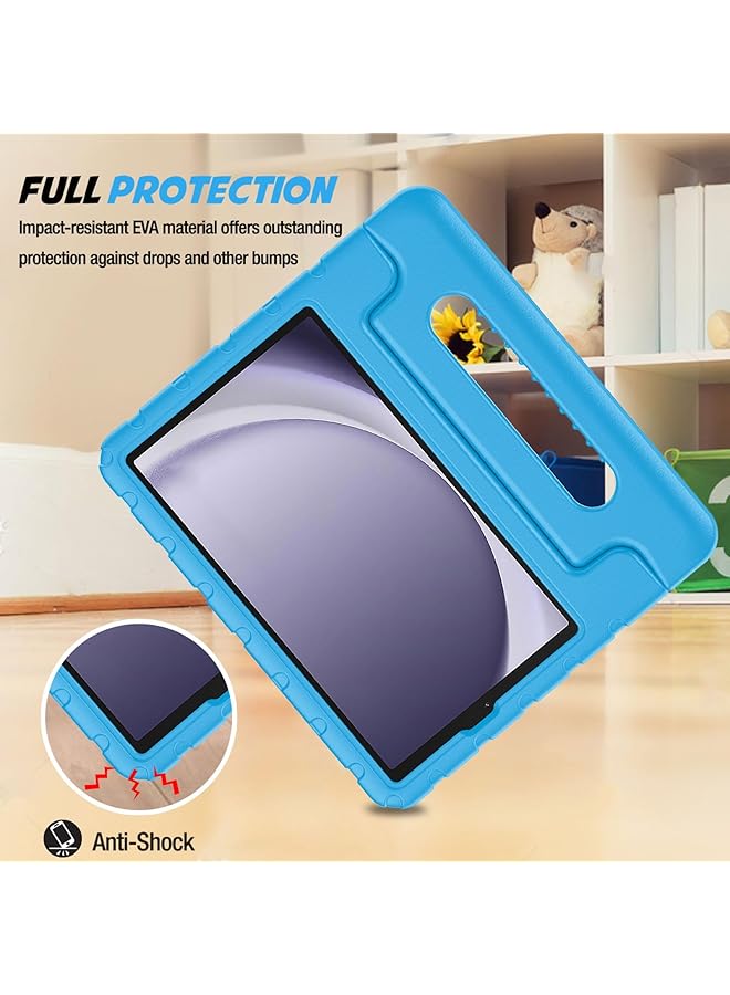Procases Kids Case For Galaxy Tab A9 Shockproof Cover With Handle Stand Lightweight Kids Friendly Protective Case For Galaxy Tab A9 2023 Sm-X110 -Blue - Image 4