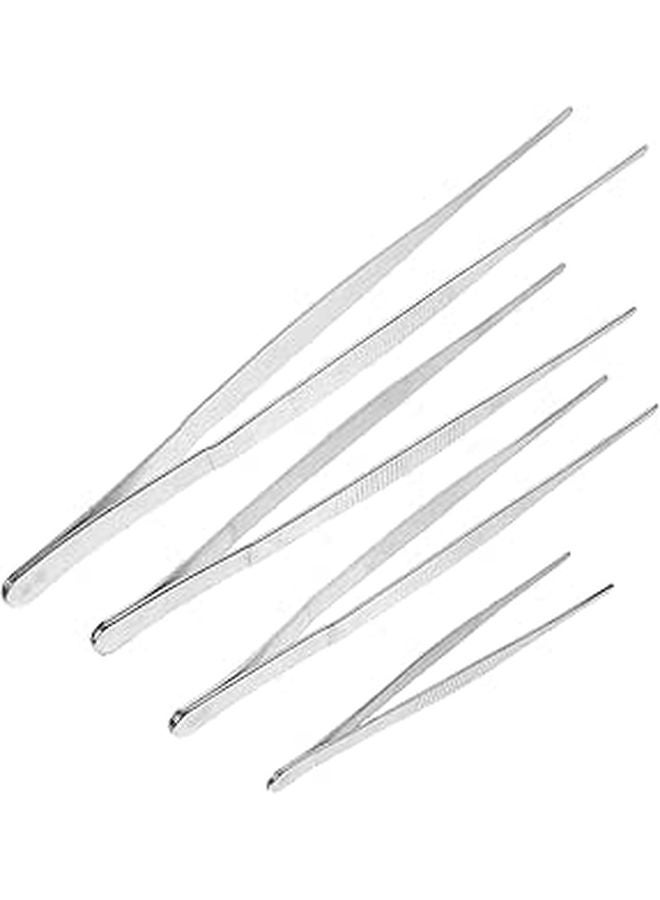 Stainless Steel Weeding Tweezers Set of 4 for Garden Planting and Craft Use - Image 1
