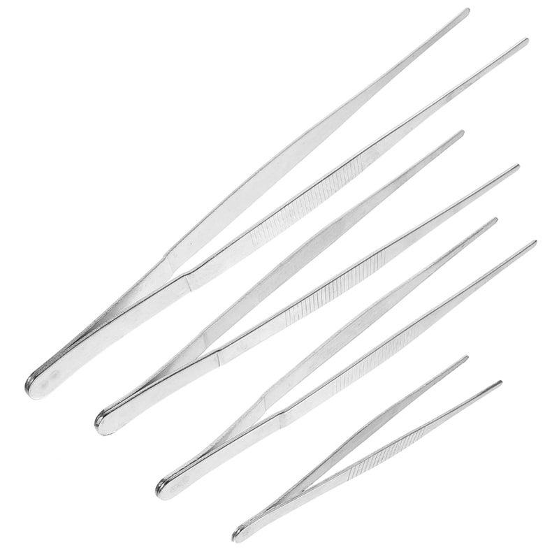 Stainless Steel Weeding Tweezers Set of 4 for Garden Planting and Craft Use - Image 2