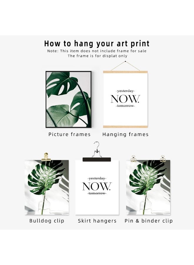 Home Trove A ART·ZONE Botanical Prints Poster Wall Decor, Motivational Art Poster, 8x10 Canvas Unframed Set of 4, Plant Posters Aesthetic for Bedroom (Option 1) - Image 5