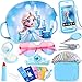 TSDATOWR Play Purse for Little Girls Toddler Kids Toy Purse with Accessories Pretend Play Makeup Set Crossbody Bag Wallet Fake Keys Birthday Christmas Princess Gifts Toys for Girls Ages 3 4 5 6 Year Old - Image 3