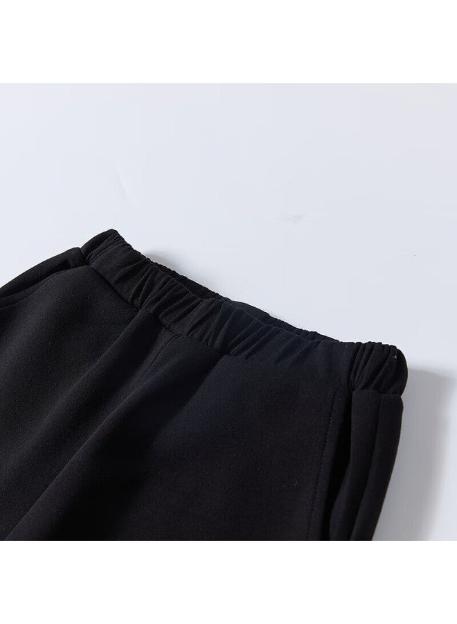 Deesha Girls' Casual Work Pants For Spring , Stylish And Trendy, Black, Size 120 - Image 4